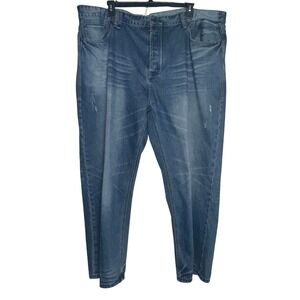 Sean John Mens Denim‎ Jeans Relaxed Fit Blue 46B Distressed Casual Pants Country